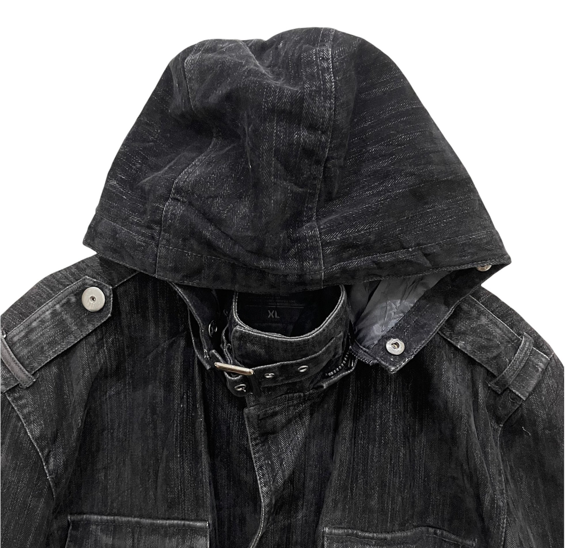 Vintage!! Roushatte Japanese Brand Military Style Utility Hoodie 