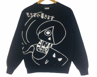 Vintage!! Gegege No Kitaro Japan Anime Big Spell Out Big Logo Sweater Sweatshirt