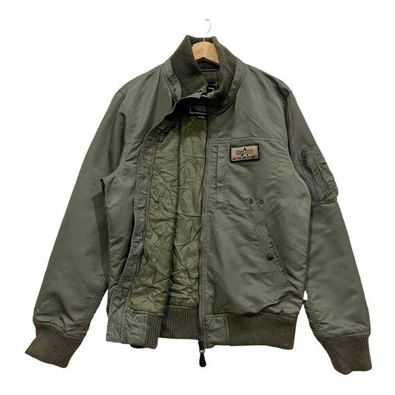 Industries Bomber Etsy Jacket Alpha Vintage - Military