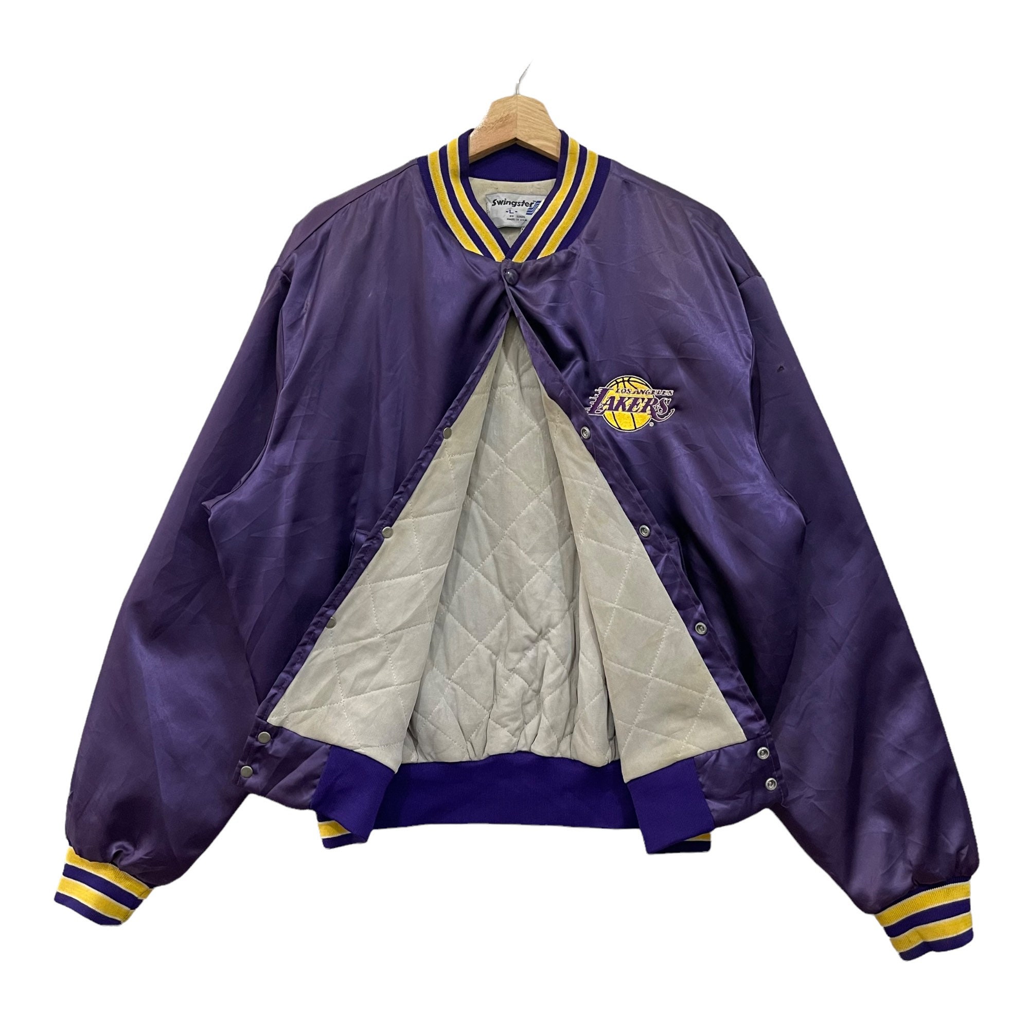ヴィンテージ 90 年代 LA レイカーズ NBA スペルアウト スナップ