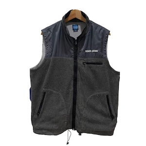 Kenzo Jeans Small Spell Out Zipper Pockets Vest