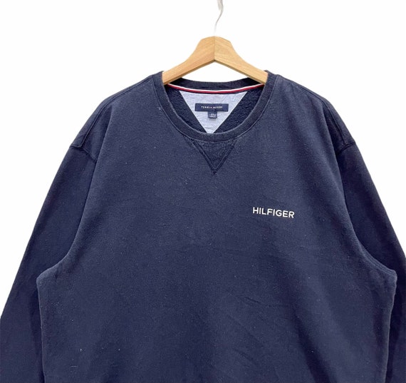 Vintage!! Tommy Hilfiger Small Spell Out Sweatshi… - image 3
