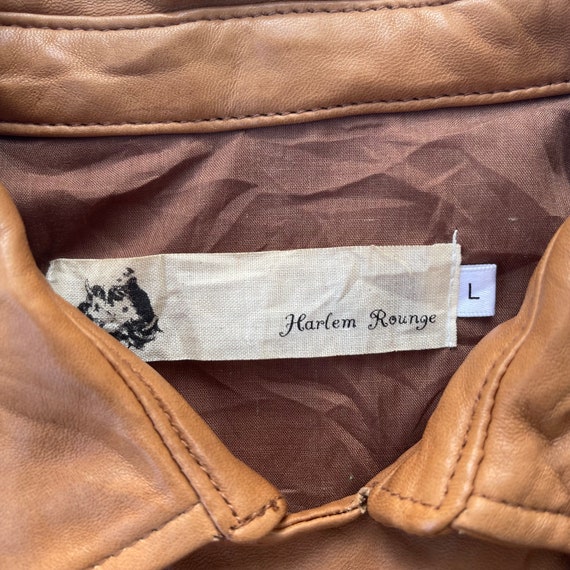 Harlem Rens Jacket Rare!!Vintage!! Harlem Rouge Lamb Leather Sheepskin B… - Gem