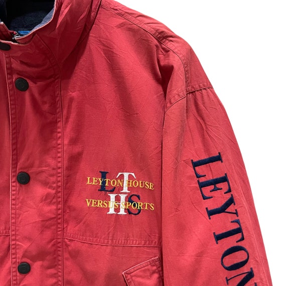 Rare Vintage 90s LEYTON HOUSE Versus Sports Snap Butt… Gem