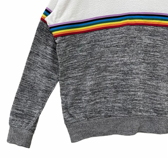 Vintage!! Inspired Hearts Multicolour Crewneck Sw… - image 3