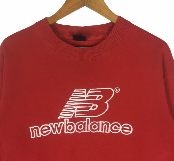 Vintage New Balance Big Spell Out Big Logo Sweaters Gem