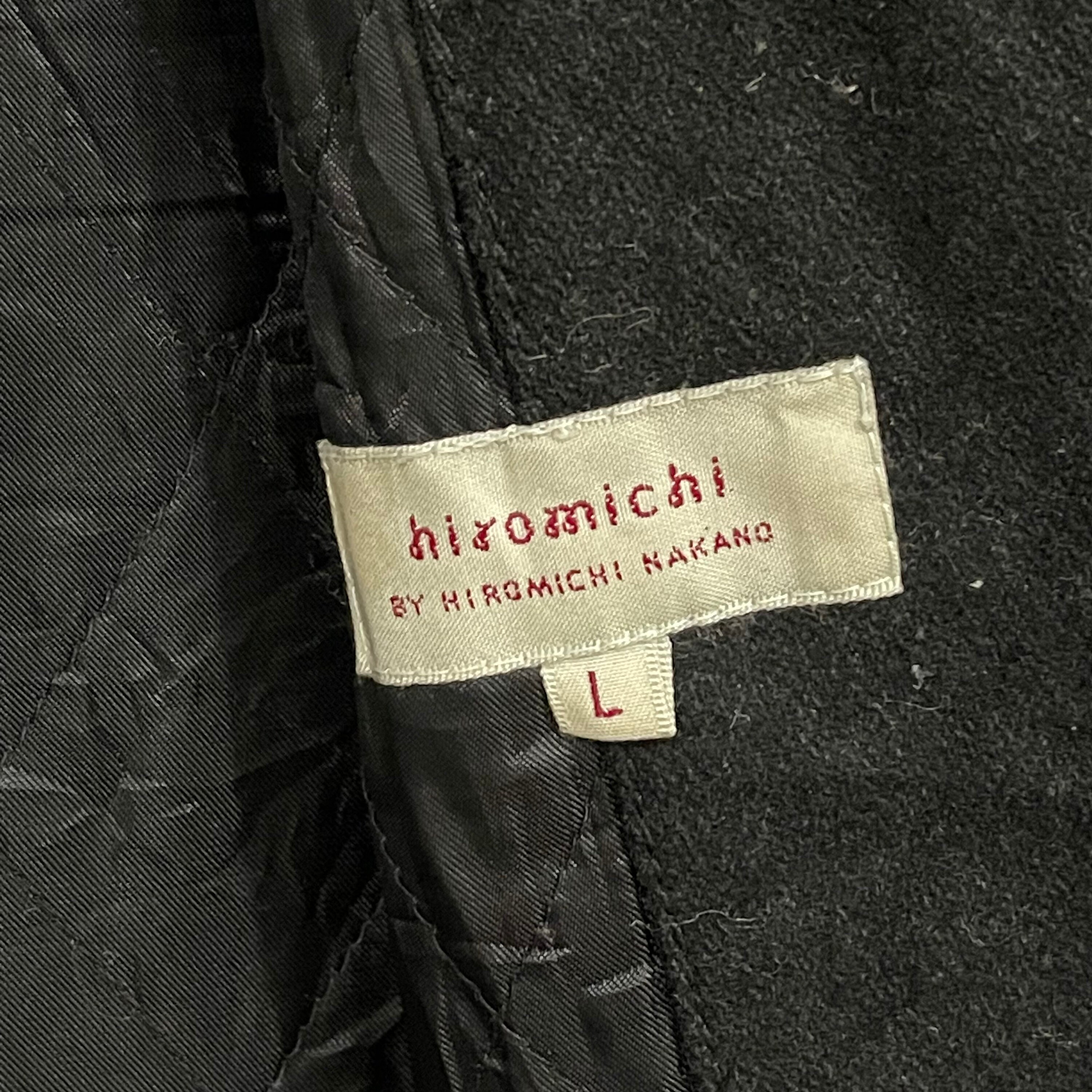 Vintage Japanese Brand Hiromichi Nakano Wool/leather Snap Button