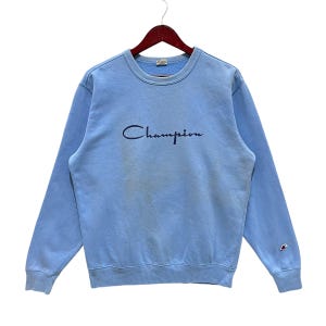 Vintage 90s Champion Spell Out Crewneck Sweater Sweatshirt