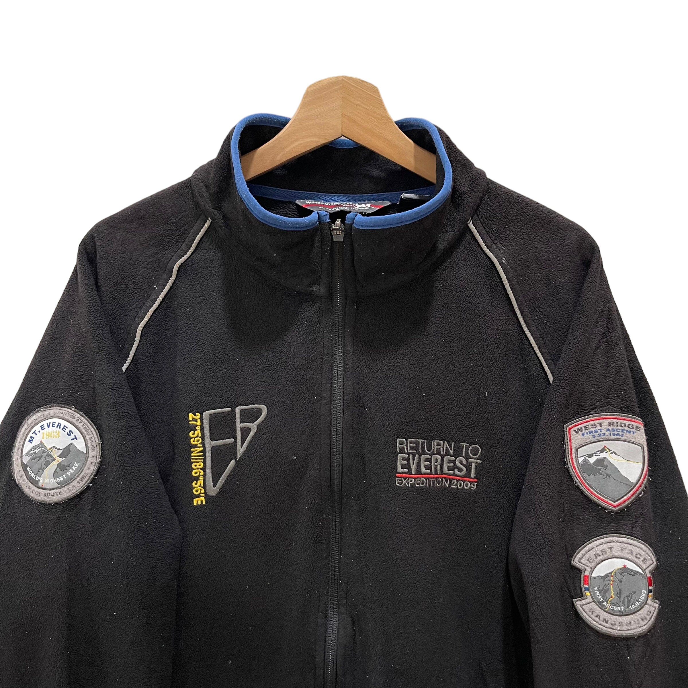 Vintage Eddie Bauer Return to Everest Expedition 2009 Windcutter Fleece