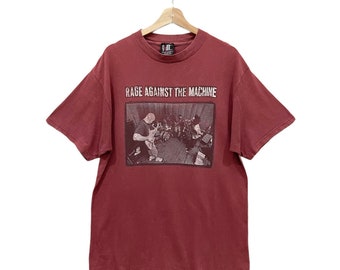 Vintage 90s Rage Against the Machine Band Tee - Giant Tag - Etsy