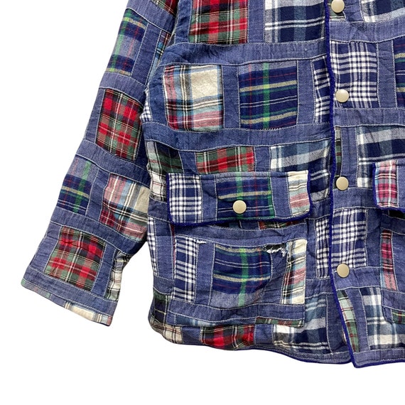 Vintage!! McGregor Multicolour Patchwork Coat Jac… - image 5
