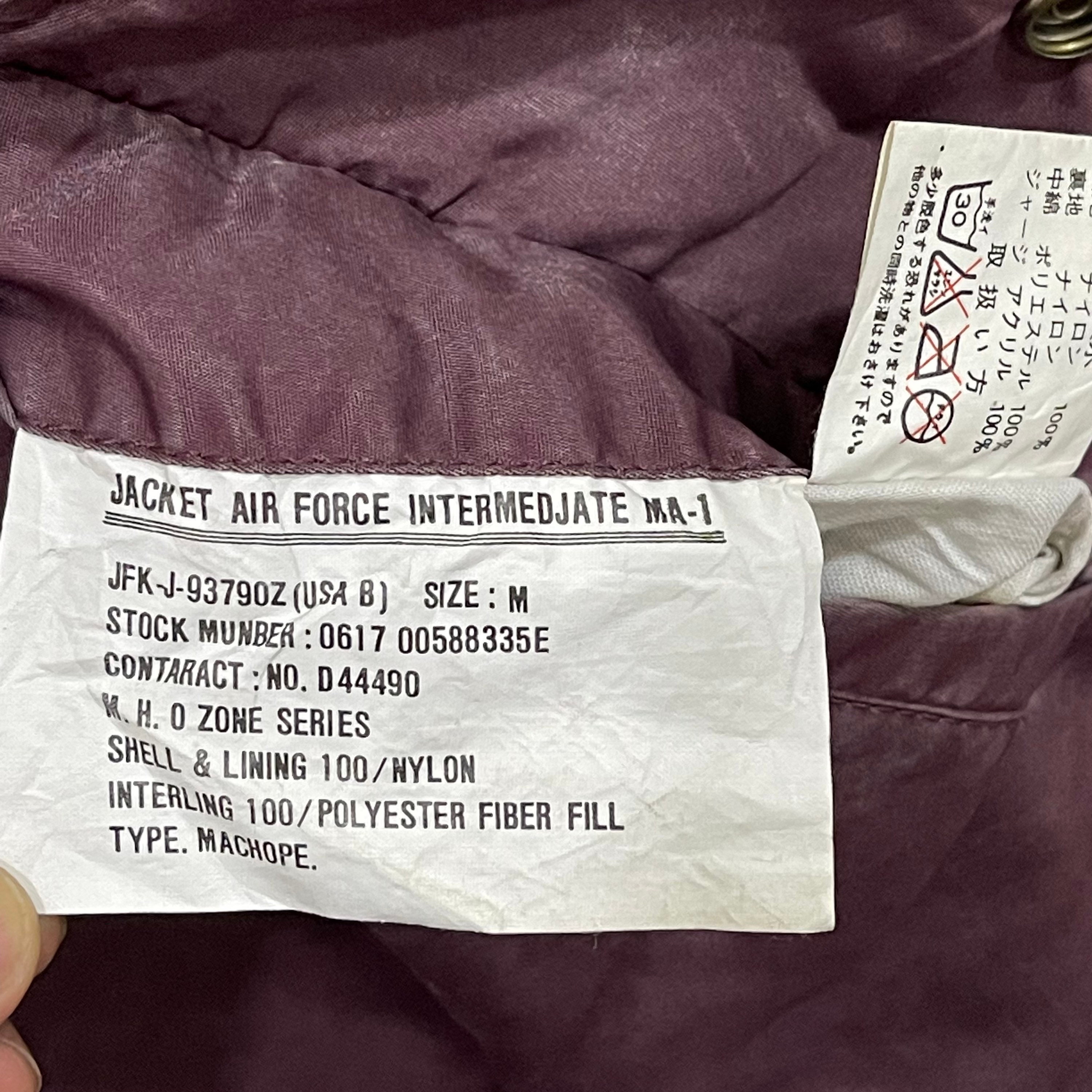 Vintage Us Air Force Type Ma 1 Bomber Jacket Etsy