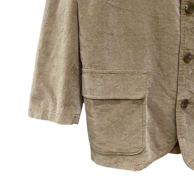 Vintage 90s Courreges Homme chaqueta de abrigo con botones de terciopelo imagen 5