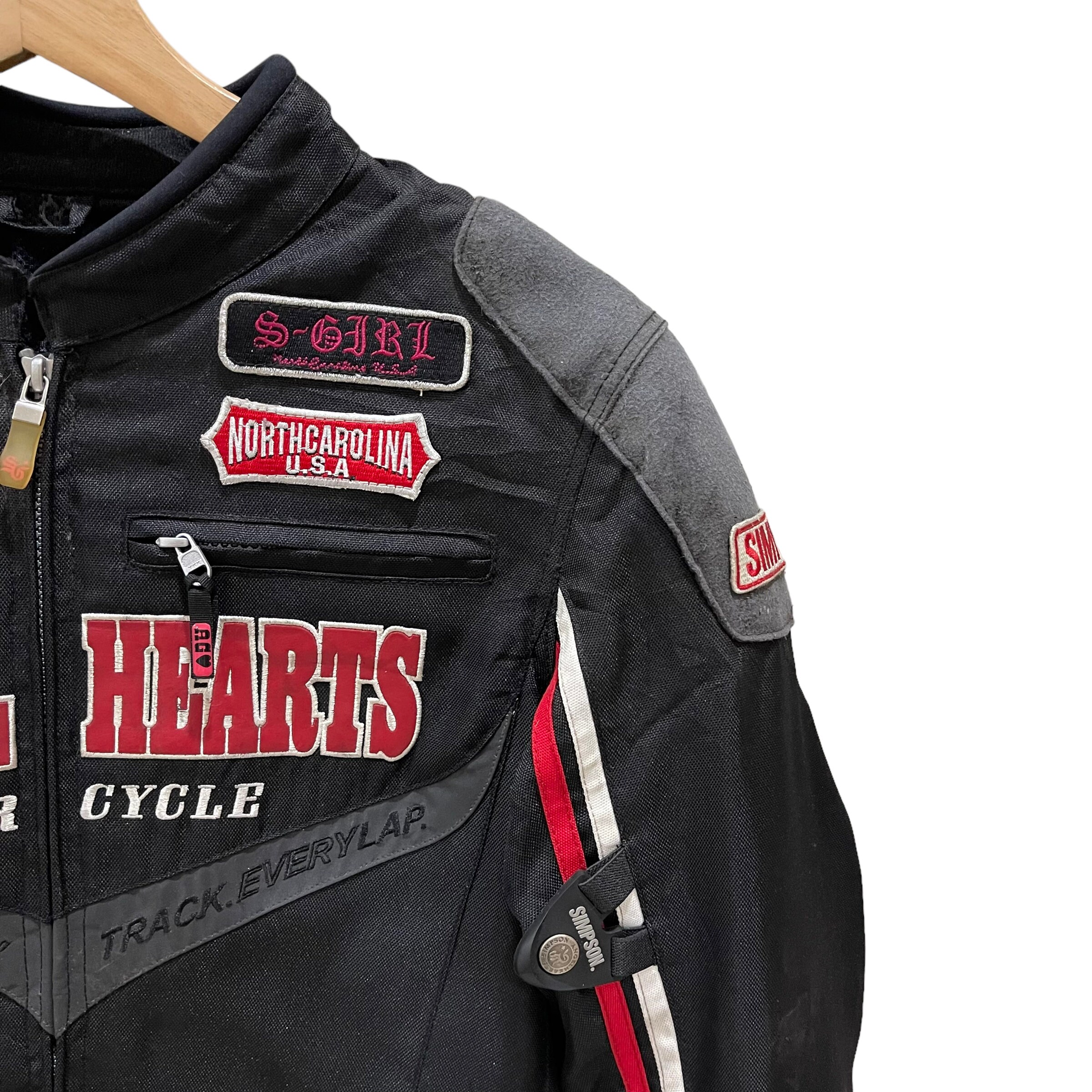 Angel Heart Simpson Motorcycle Racing Riders Jacket - Etsy Angel Heart Simpson Motorcycle Racing Riders Jacket - Etsy