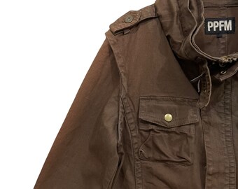 Vintage PPFM Japanese Brand Bikers Cropped Trucker Jacket - Etsy