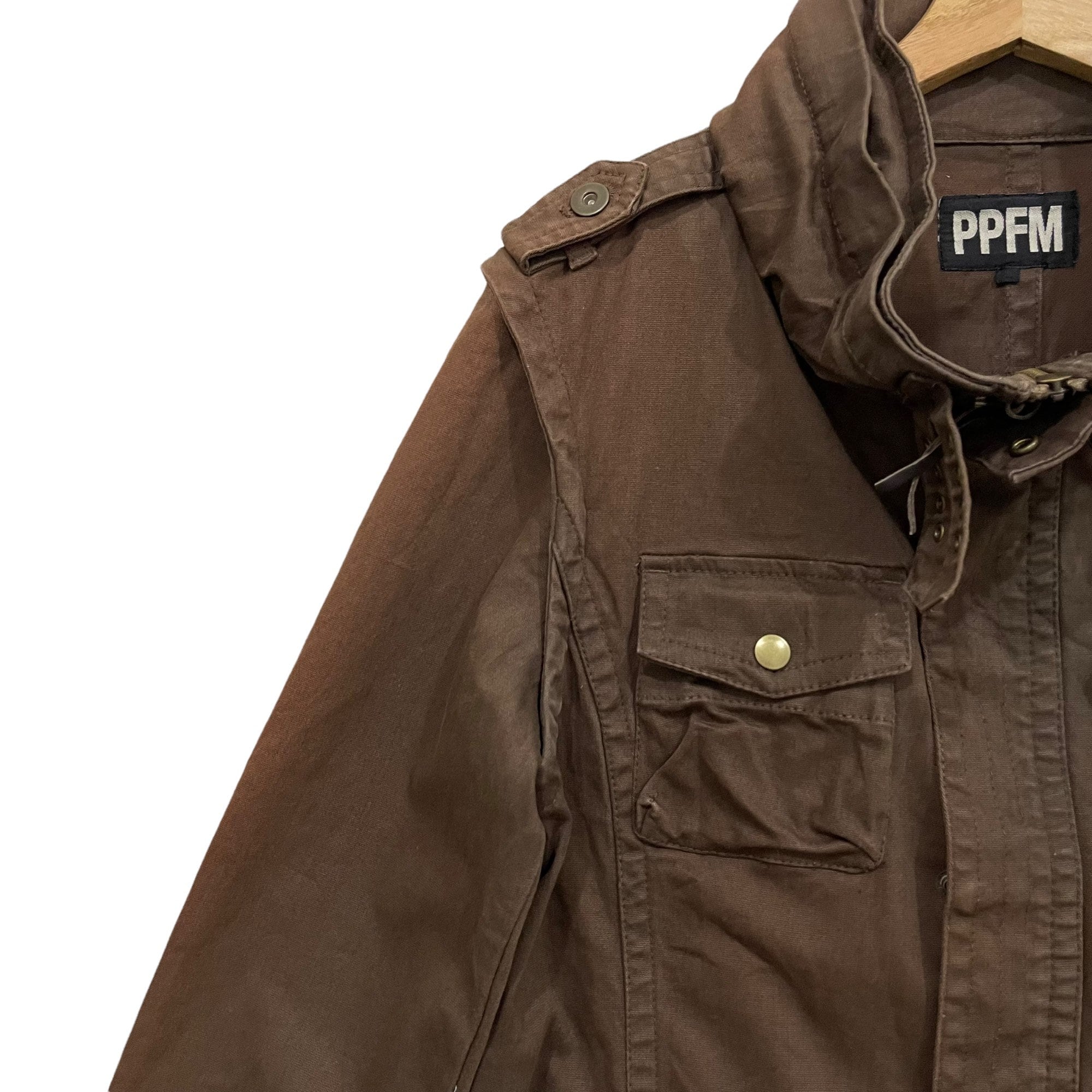 Vintage PPFM Japanese Brand Bikers Cropped Trucker Jacket - Etsy