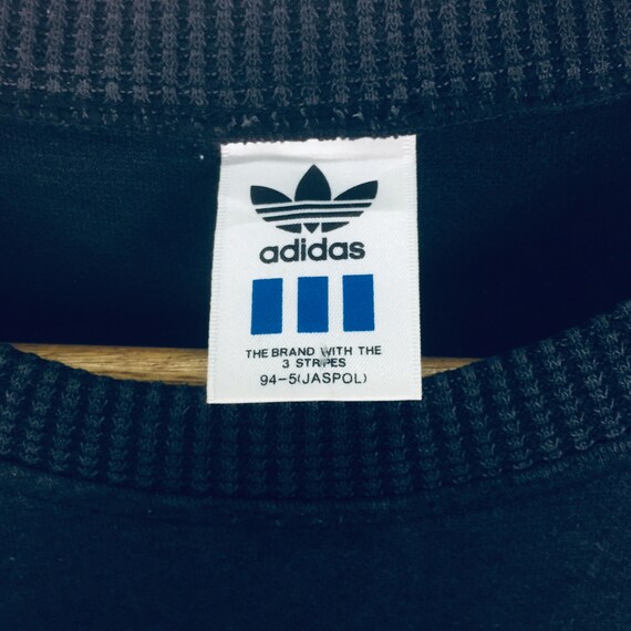 Vintage!! Adidas Small Spell Out Small Logo Sweat… - image 2