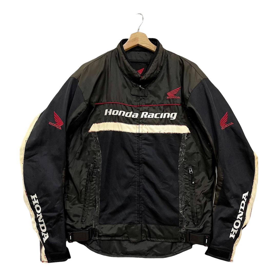 Vintage Y2K Black & Red F-1 Honda Racing Jacket (XXL