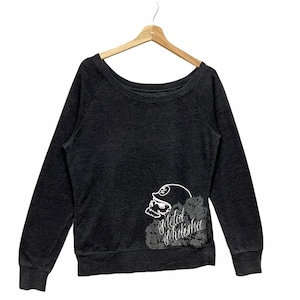 Vintage!! Metalen Mulisha Monster Jam Truck sweatertrui met groot logo en groot logo