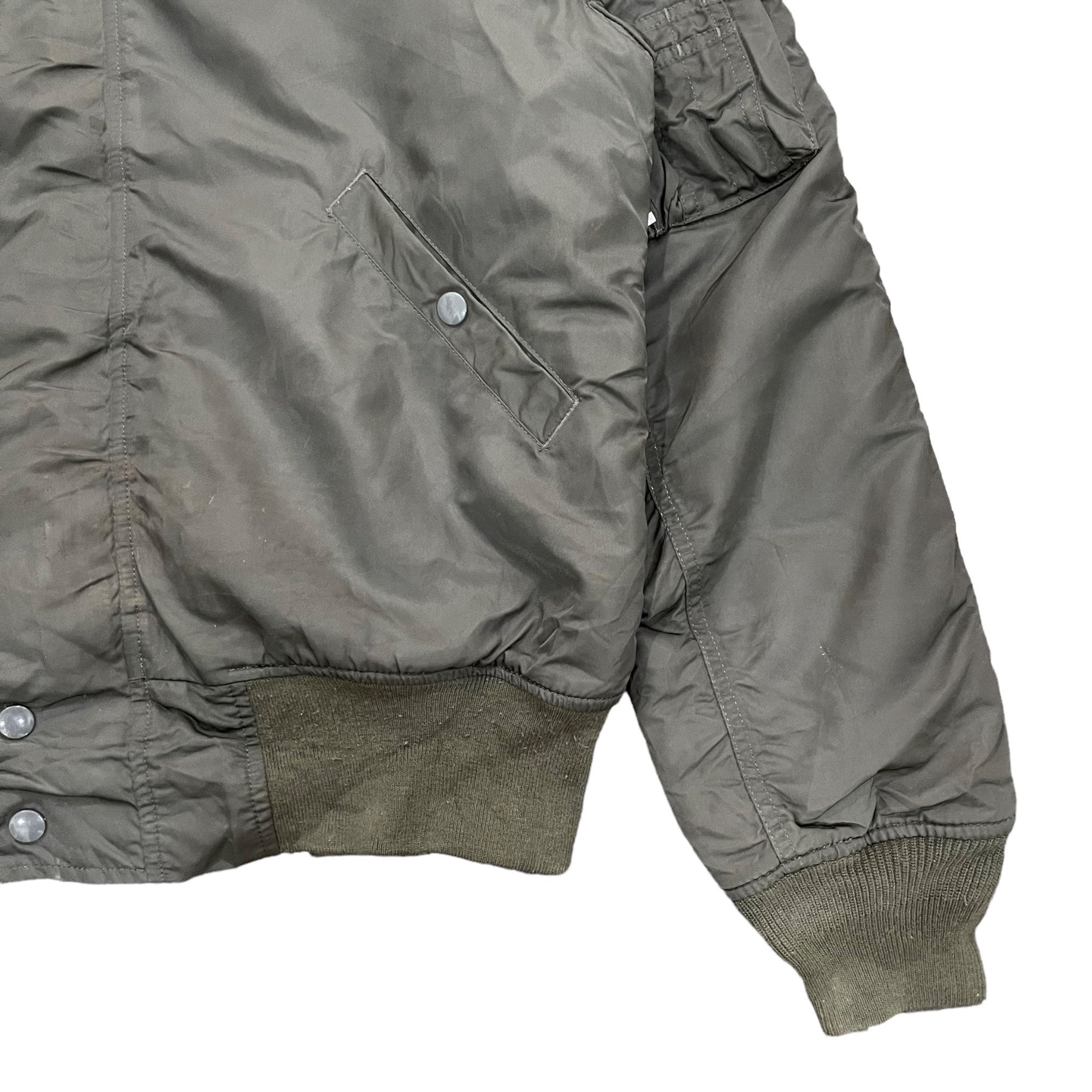 Vintage Alpha Industries Faux Fur Hoodie | Rare Military