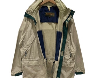 Vintage!! Timberland Weathergear Windbreaker Outdoor Hoodie