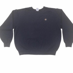 Vintage!! Champion Small Spell Out Small Logo Crewneck Sweater Sweatshirt Sportswear