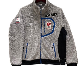 ヴィンテージ 1990 年代 ELLESSE ブルドッグ スキー ジャケット L