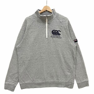 Vintage CANTERBURY of NEW ZEALAND Big Spell Out Logo Sportswear Gray Sweatshirt