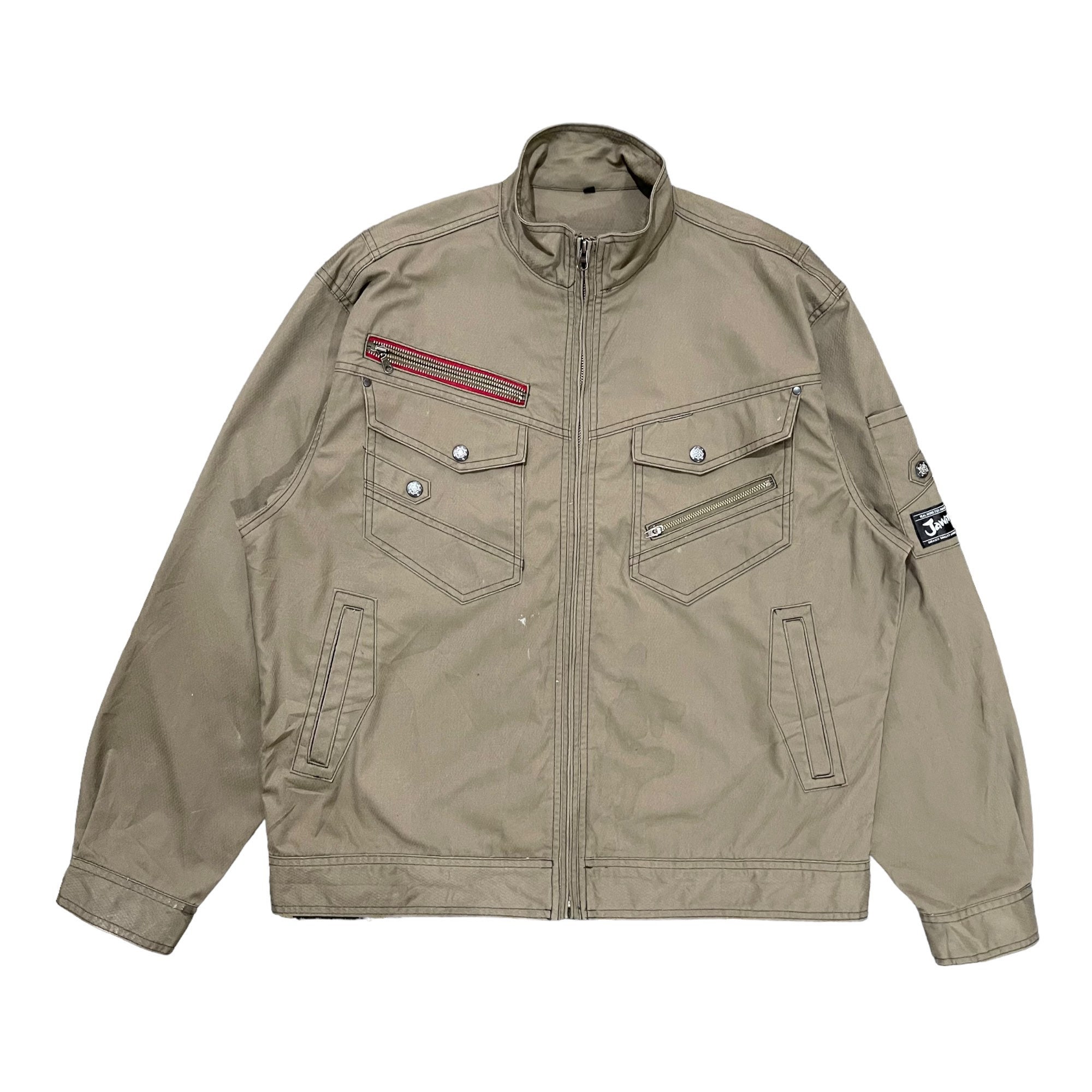 Vintage!! Jawin Japanese Brand Workwear Worker Multipocket Jacket