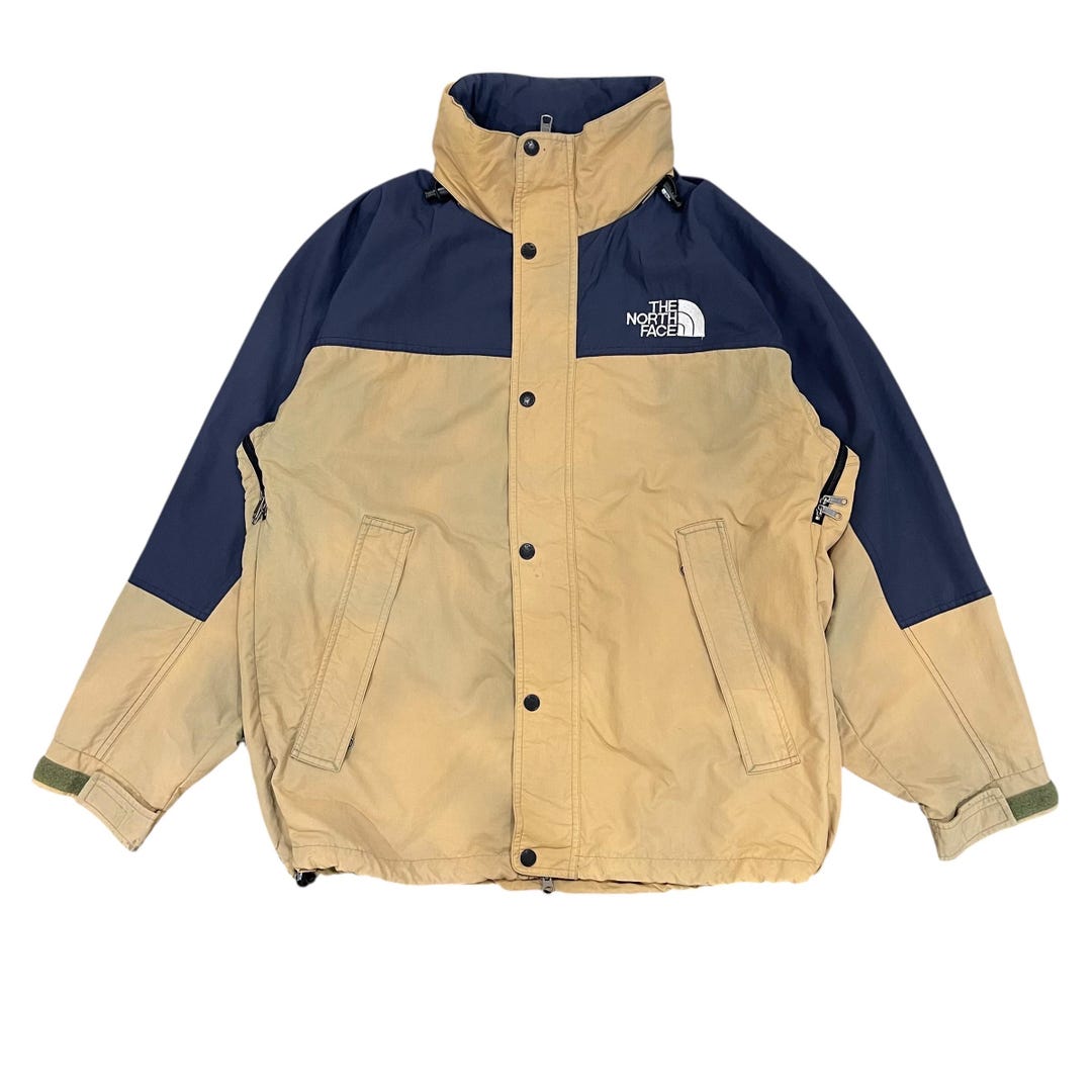 The North Face Colour-way Attached Hoodie Zipper Outdoor Jacket - Etsy