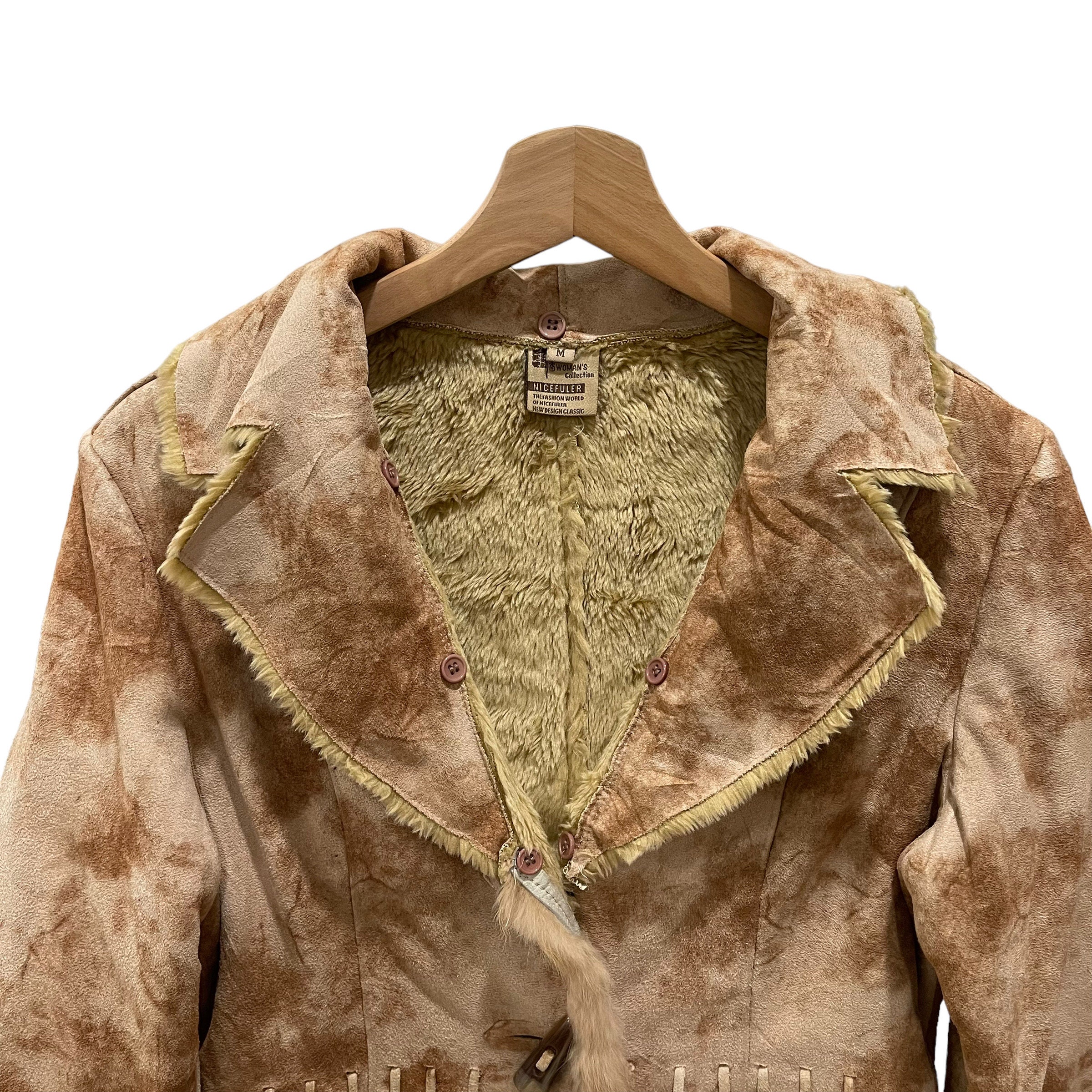 Rare Vintage Designers Faux Fur Shearling Coat Jacket - Etsy