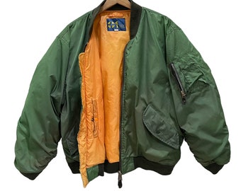 ジャケット・アウター 80's Military MA-1 JKT Made in U.S.A. Men's MA-1 Bomber Flight Jacket - Made in the USA