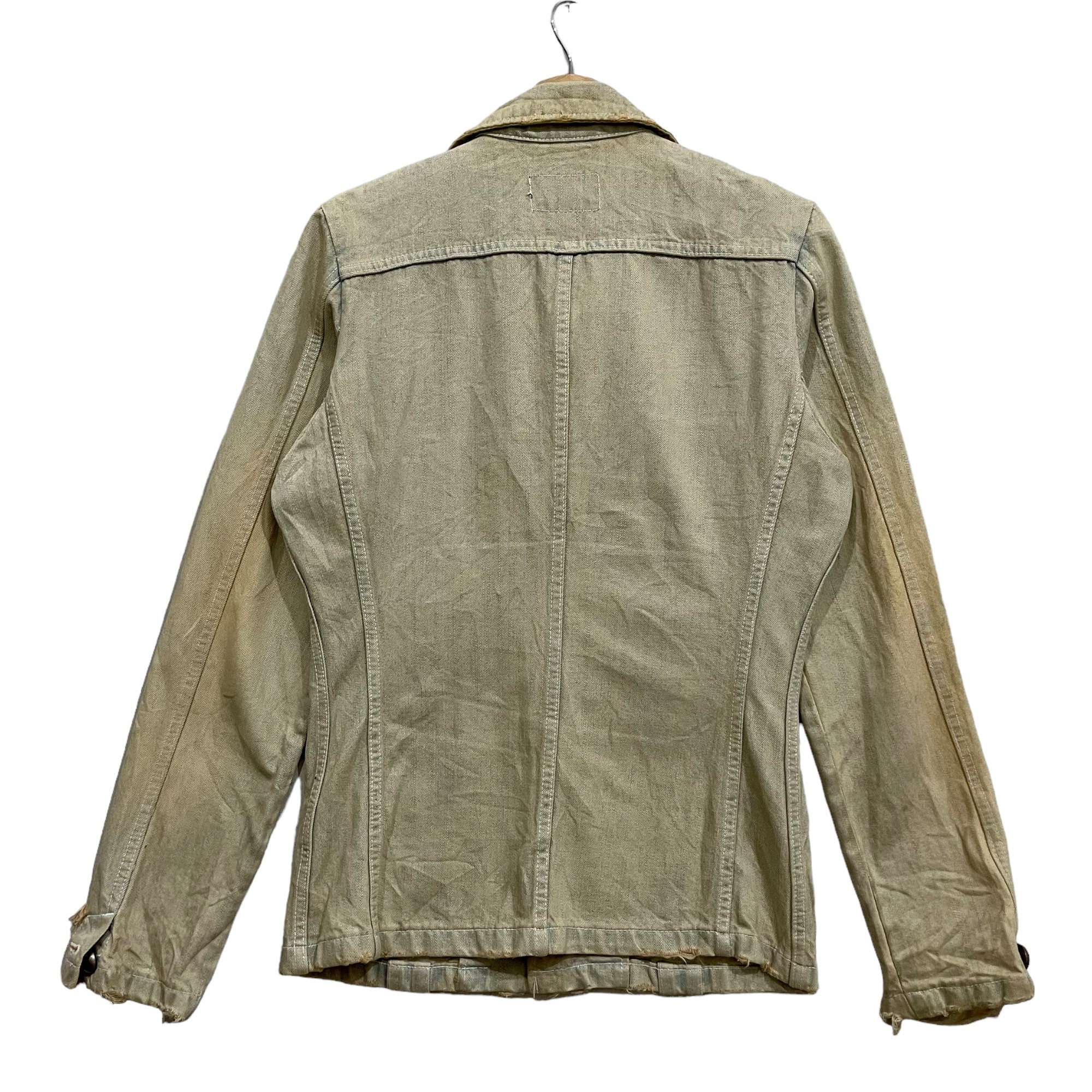 Vintage Japanese Brand PPFM Distressed Denim Jacket - Etsy