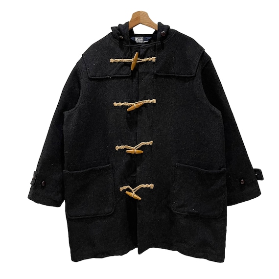 Vintage Polo Ralph Lauren Duffle Wool Coat Jacket - Etsy Vintage Polo Ralph Lauren Duffle Wool Coat Jacket - Etsy