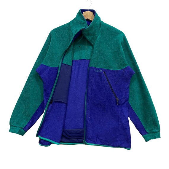 Vintage Mont-bell Polarlite Colourblock Fleece Zipper