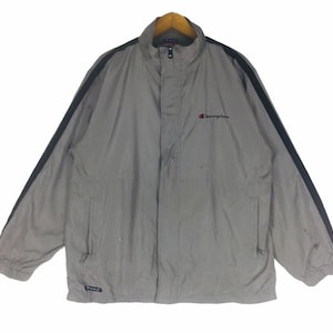 Vintage!! Champion Windbreaker Jacket Raincoat Sportswear