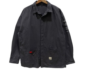 Vintage!! Japanese Brand Worker Workwear Button Up Jacket