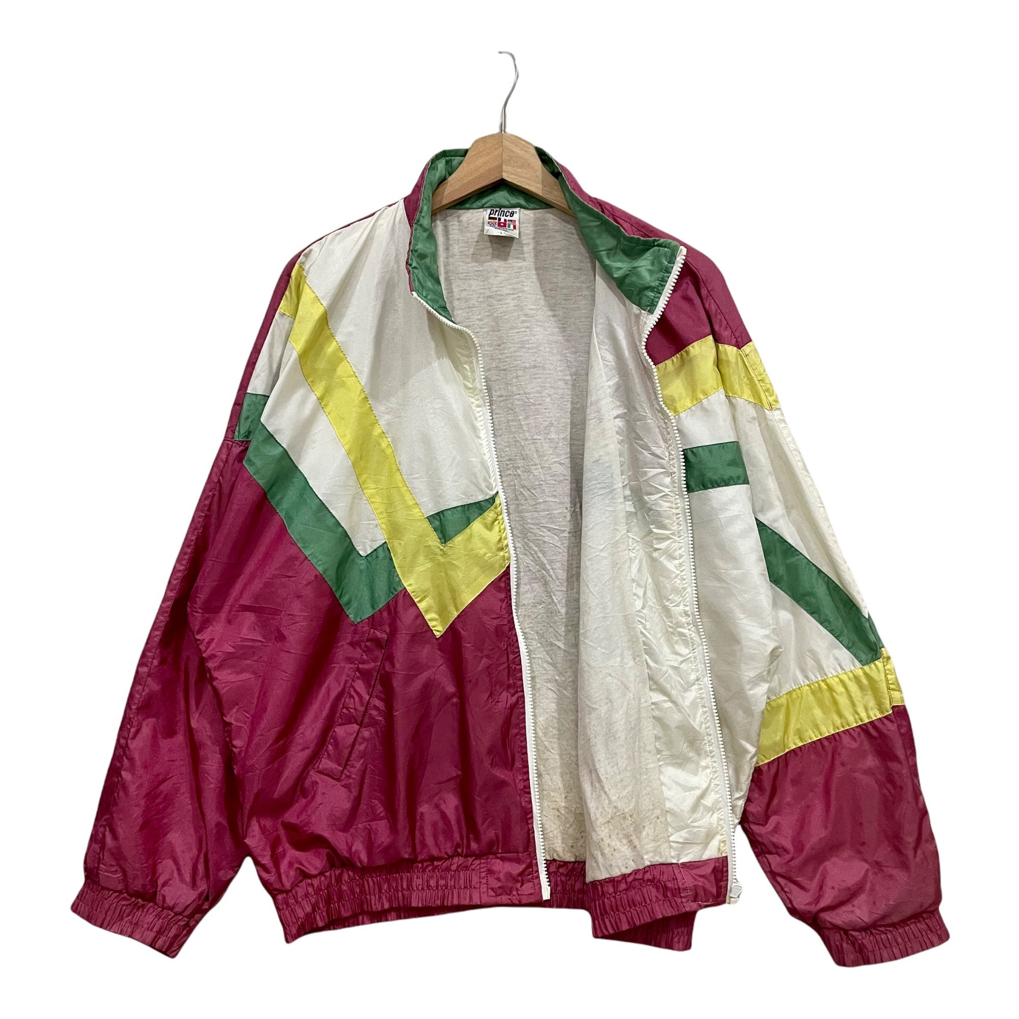 Vintage!! Multicolour Prince Tennis Sportswear Windbreaker Vintage!! Multicolour Prince Tennis Sportswear Windbreaker