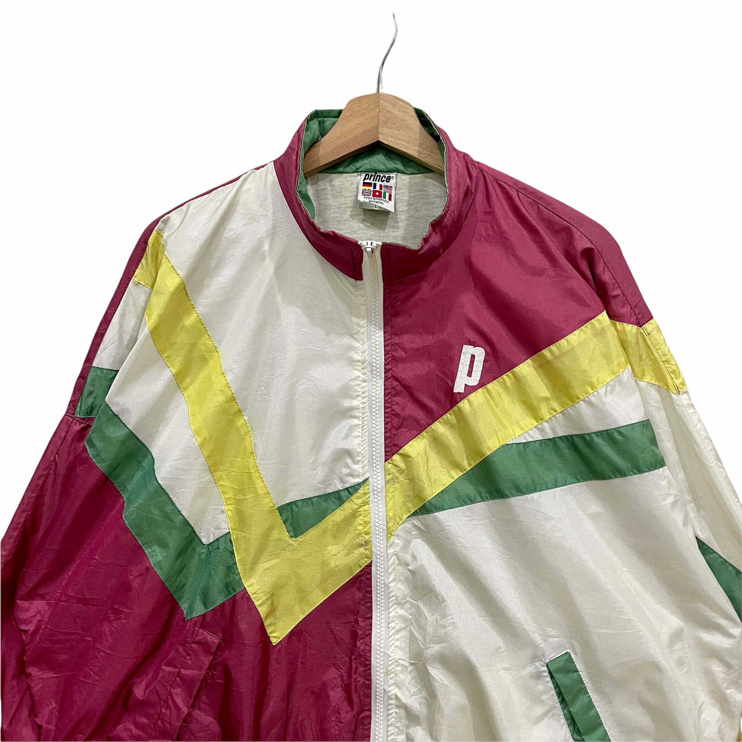 Vintage!! Multicolour Prince Tennis Sportswear Windbreaker Jacket