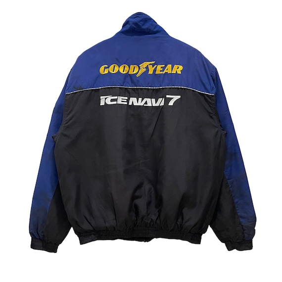Vintage 90s Goodyear Ice Navi 7 Spell Out Embroidered Zipper Vintage 90s Goodyear Ice Navi 7 Spell Out Embroidered Zipper