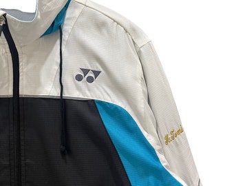Vintage 90s YONEX Badminton Multicoloured Windbreaker Zipper