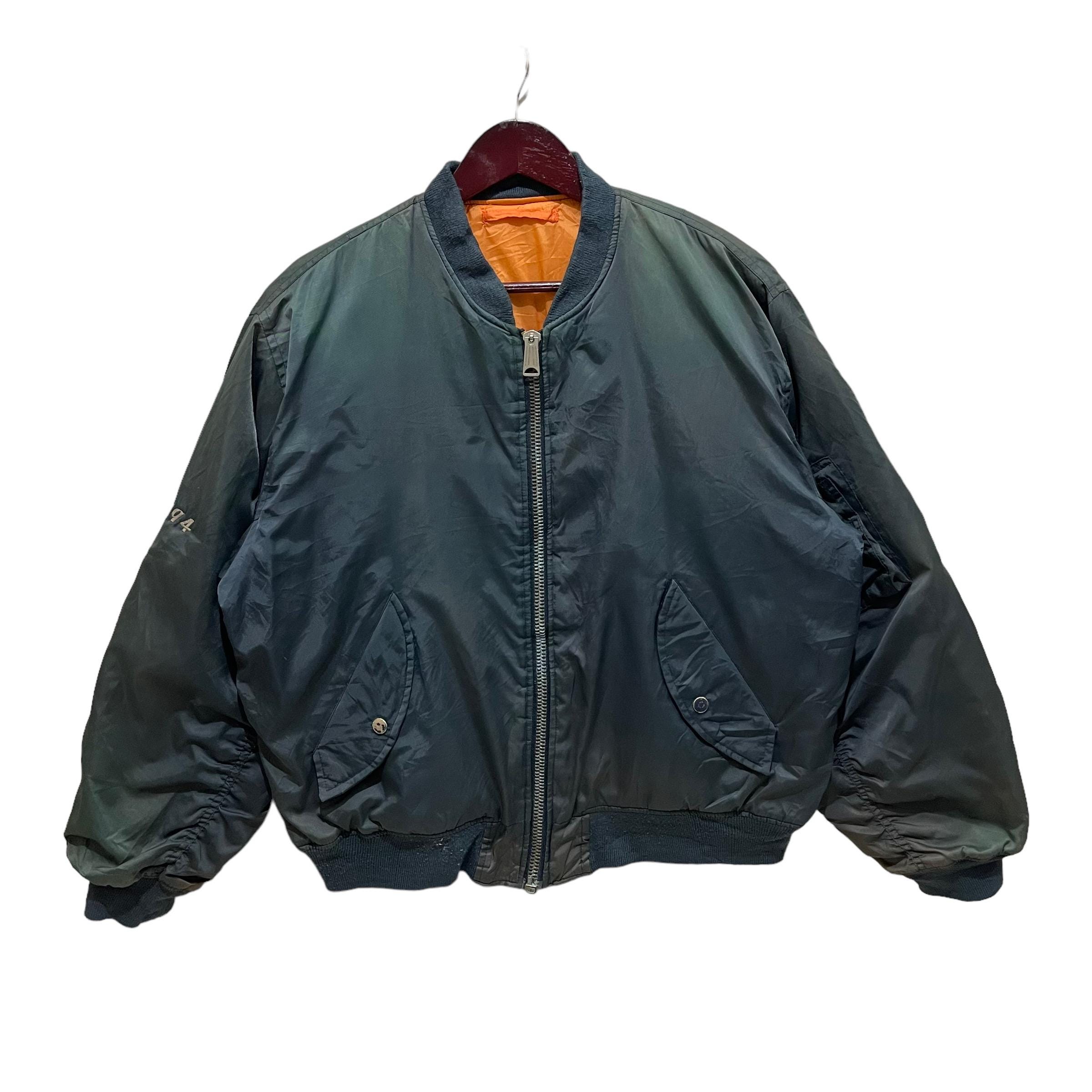 Vintage 1994 MA-1 BULLHEAD US Air Force Zipper Bomber Jacket