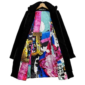 Rare Vintage Desigual Knitwear Knitted Trench Coat Zipper Jacket