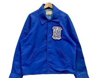 Rare Vintage 70s Royal Bank of Canada Banker’s Hockey League Champs Snap Button Jacket