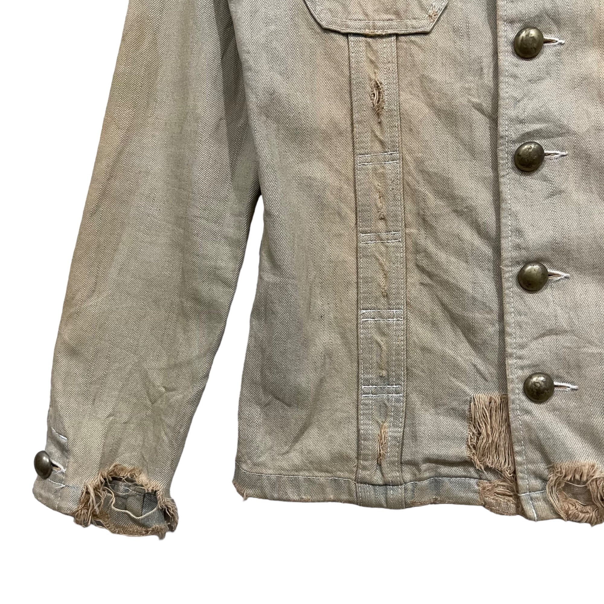 Vintage Japanese Brand PPFM Distressed Denim Jacket - Etsy