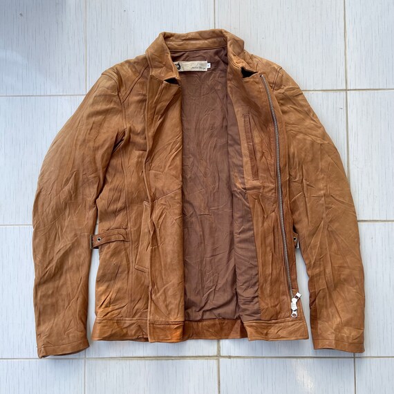 Harlem Rens Jacket Rare!!Vintage!! Harlem Rouge Lamb Leather Sheepskin B… - Gem