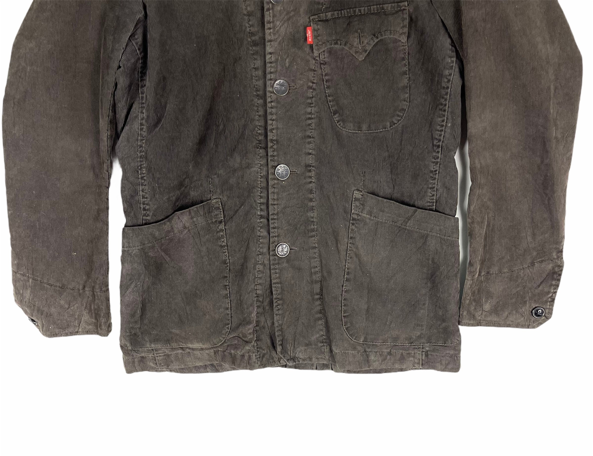 Vintage!! Levi's Red Tab Corduroy Trucker Button up Jacket M