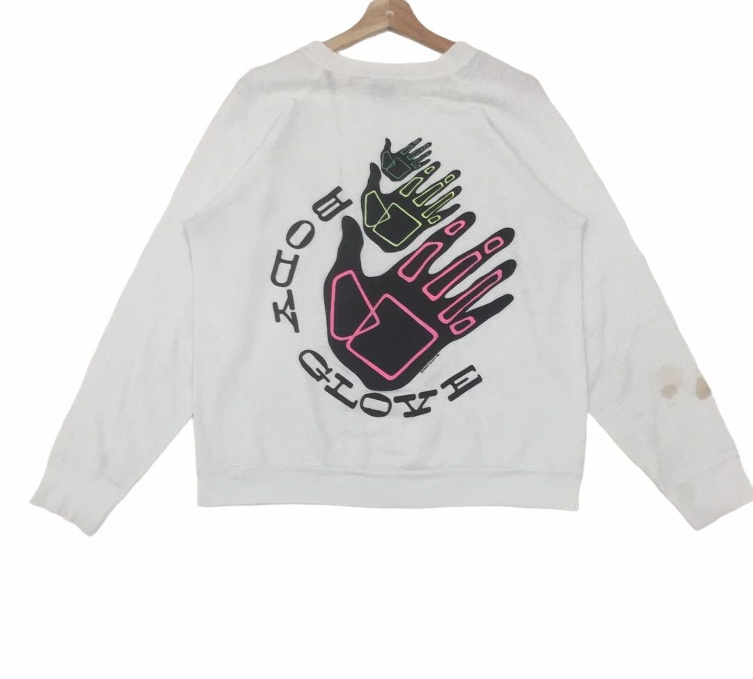 Vintage!! 80s BODY GLOVE Big Spell Out Big Logo Sweater Sweatshirt