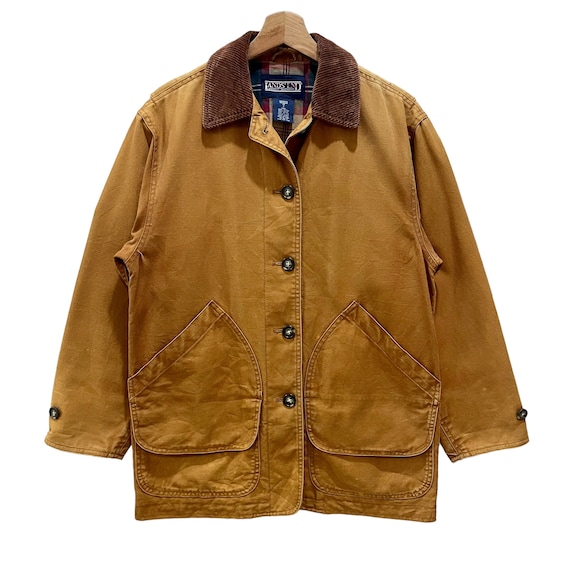 Vintage Lands End Canvas Chore Button up Utility Worker Vintage Lands End Canvas Chore Button up Utility Worker