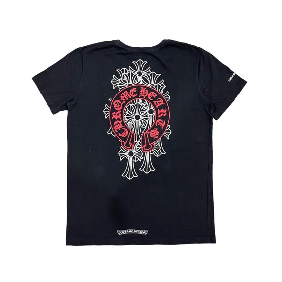 Red chrome store hearts shirt Red chrome store hearts shirt